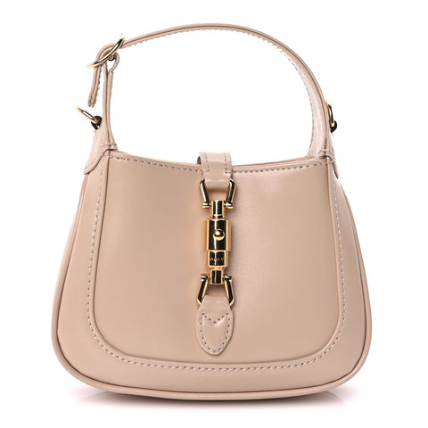 Boarded Dyana Lux Calfskin Super Nano Jackie 1961 Hobo Beige
