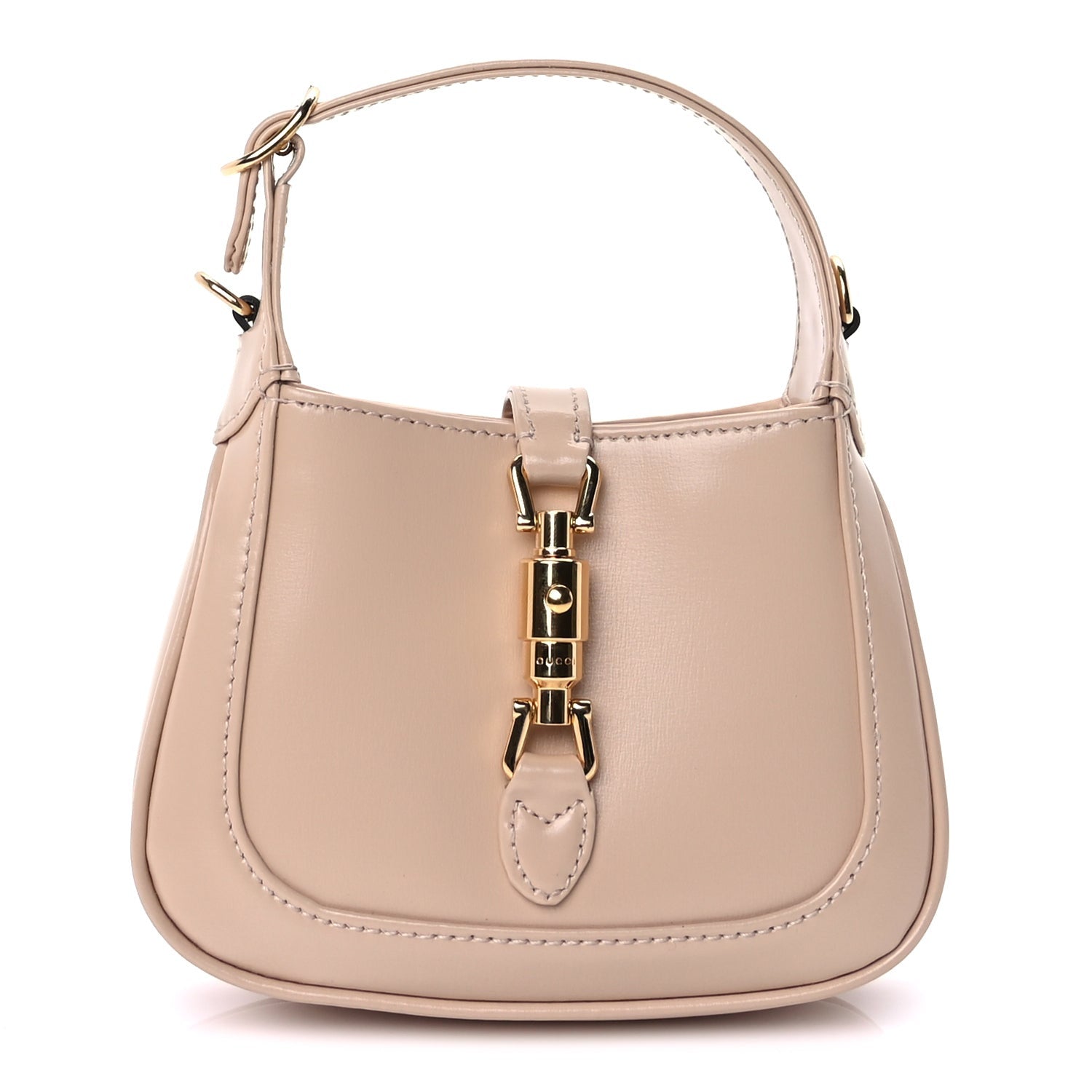 Gucci Boarded Dyana Lux Calfskin Super Nano Jackie 1961 Hobo  Beige 1 of 8