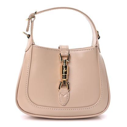 Gucci Boarded Dyana Lux Calfskin Super Nano Jackie 1961 Hobo  Beige 1 of 8
