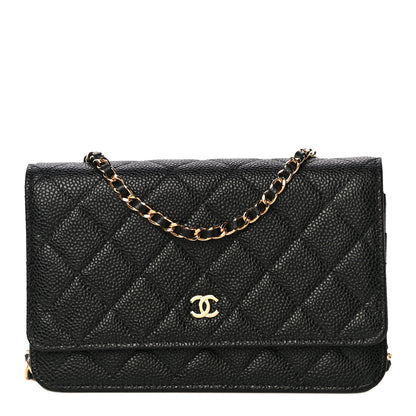 Chanel Caviar Quilted Wallet On Chain WOC Black 1 of 12