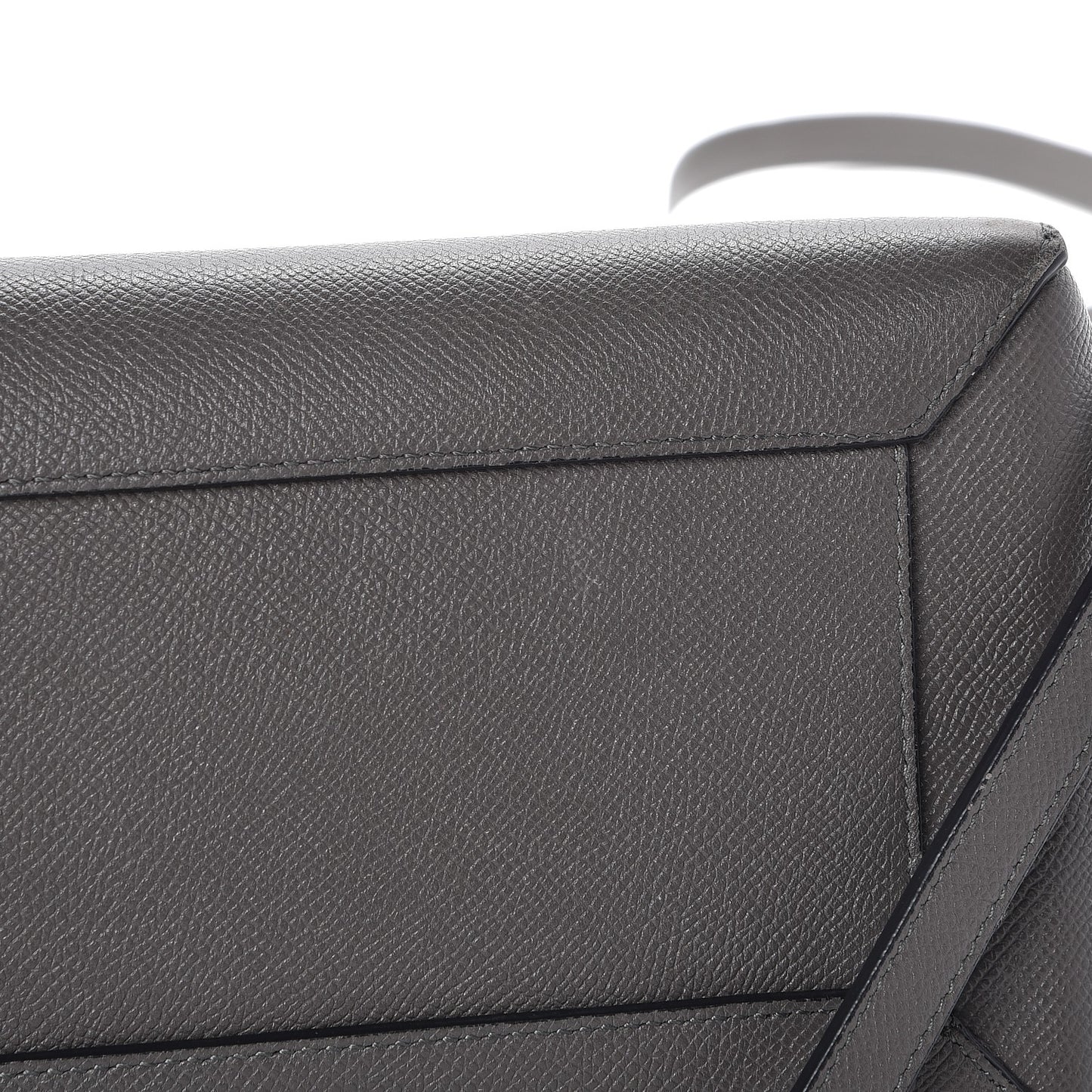 Grained Calfskin Micro Belt Bag Grey