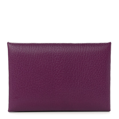 Hermes Chevre Mysore Calvi Card Case Anemone 1 of 7