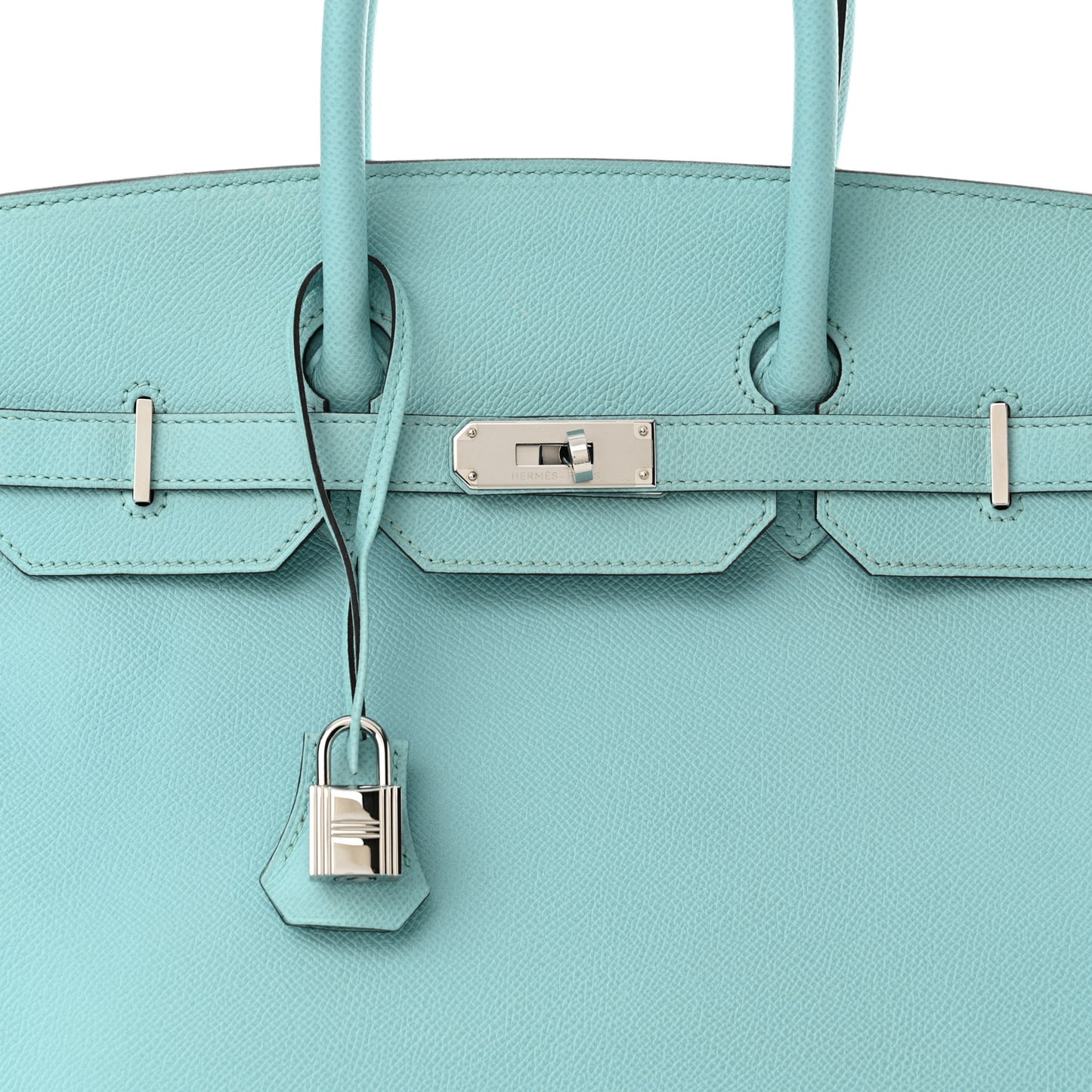 Epsom Birkin 35 Bleu Atoll