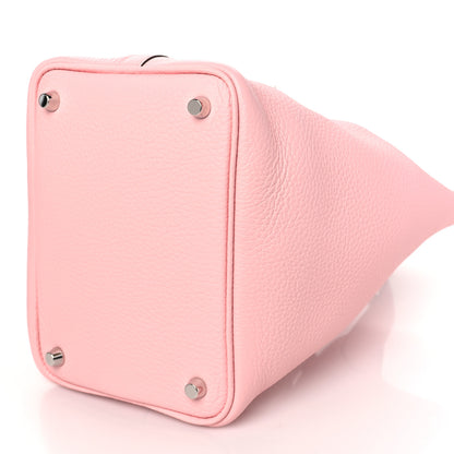 Hermes Taurillon Clemence Picotin Lock 18 PM Rose Sakura 10 of 11