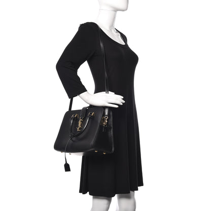 Saint Laurent Calfskin Monogram Baby Cabas Black 2 of 8