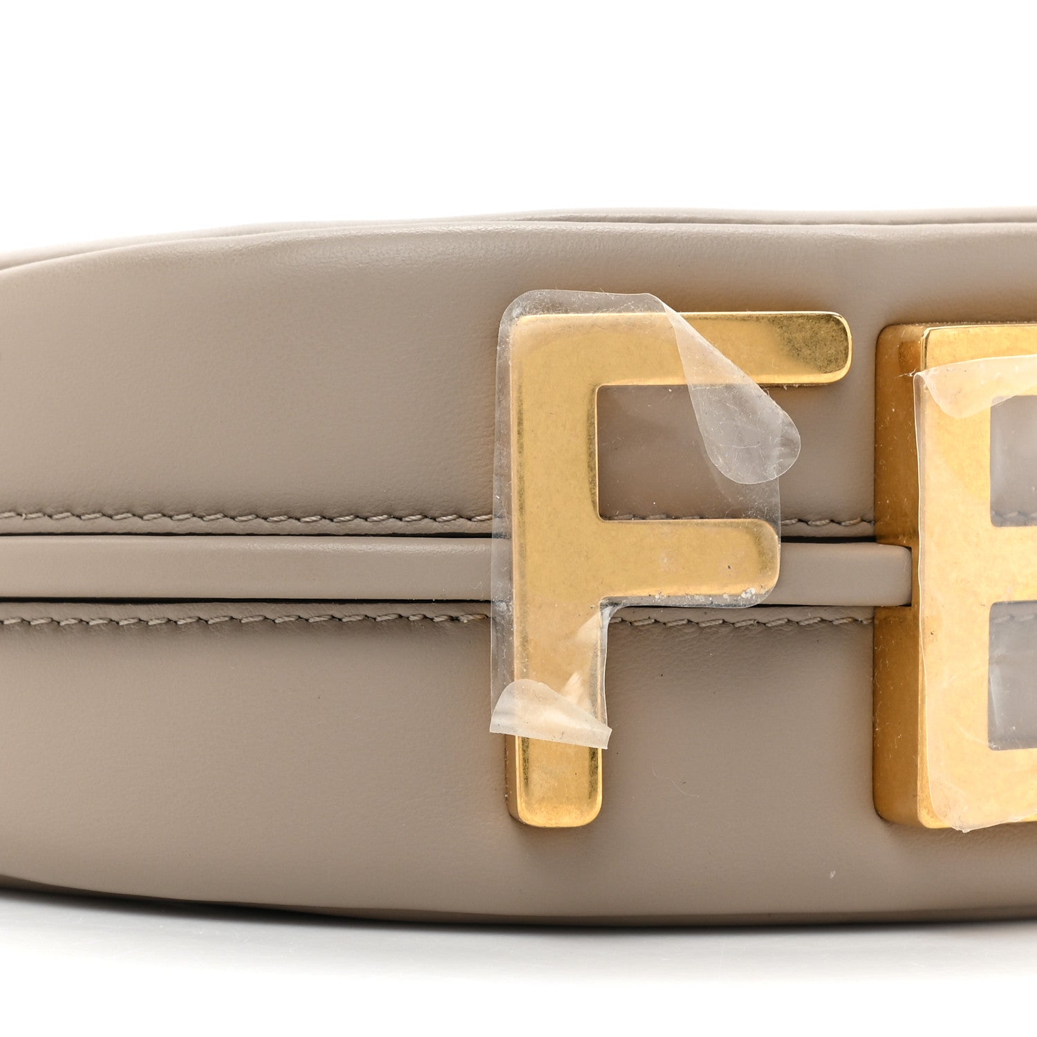 Fendi Vitello Grace Matte Mini Fendigraphy Hobo Bag Tortora 9 of 9