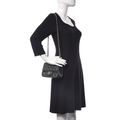 Chanel Caviar Quilted Mini Square Flap Dark Grey 2 of 10