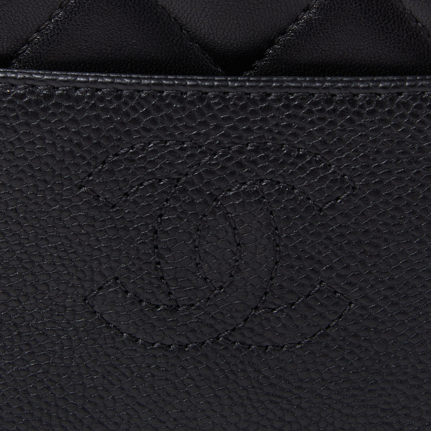 Chanel Caviar Lambskin Quilted Large Coco Break Shopping Bag Black 9 of 11