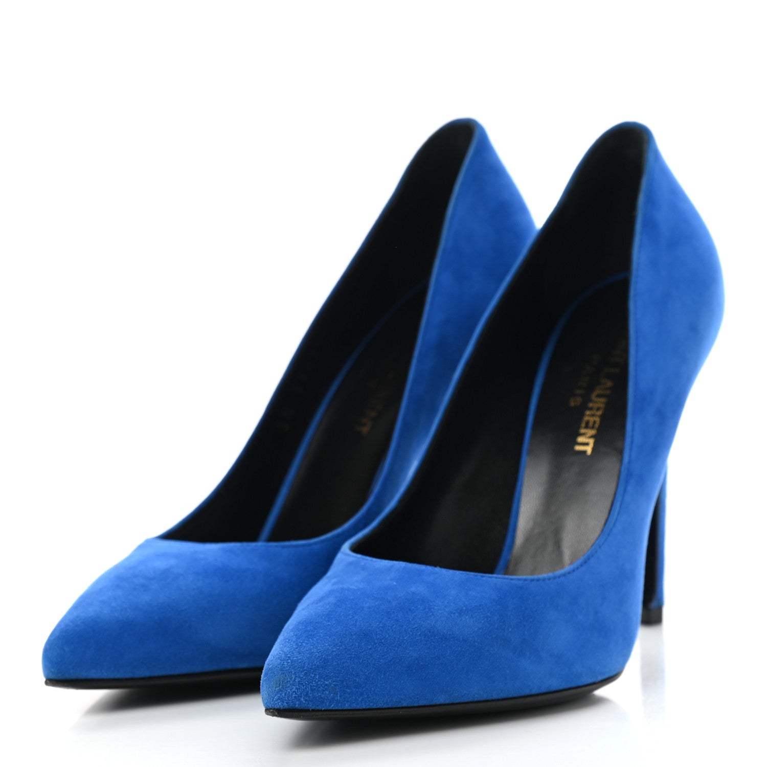 Saint Laurent Suede Classic Paris 105 Escarpin Pumps 35.5 Elettrico 3 of 10