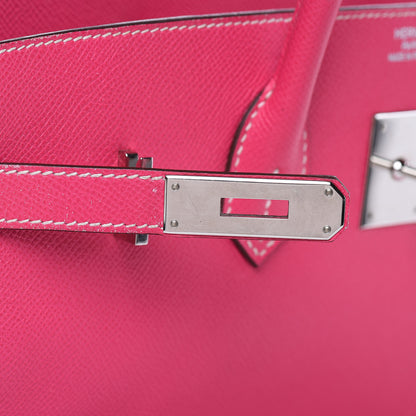 Hermes Epsom Birkin 35 Rose Tyrien 11 of 35