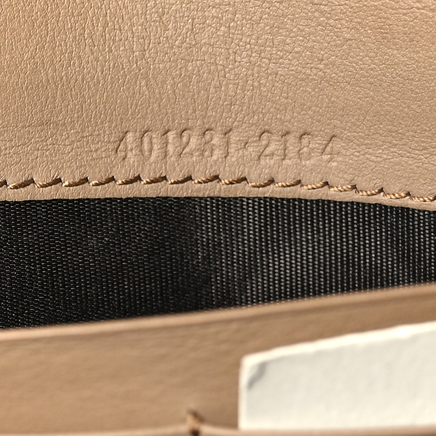 GG Supreme Monogram Mini Dionysus Chain Wallet Beige Taupe