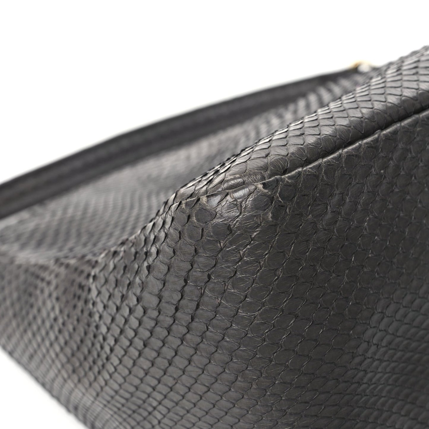 Snakeskin O'Lock Zipper Black