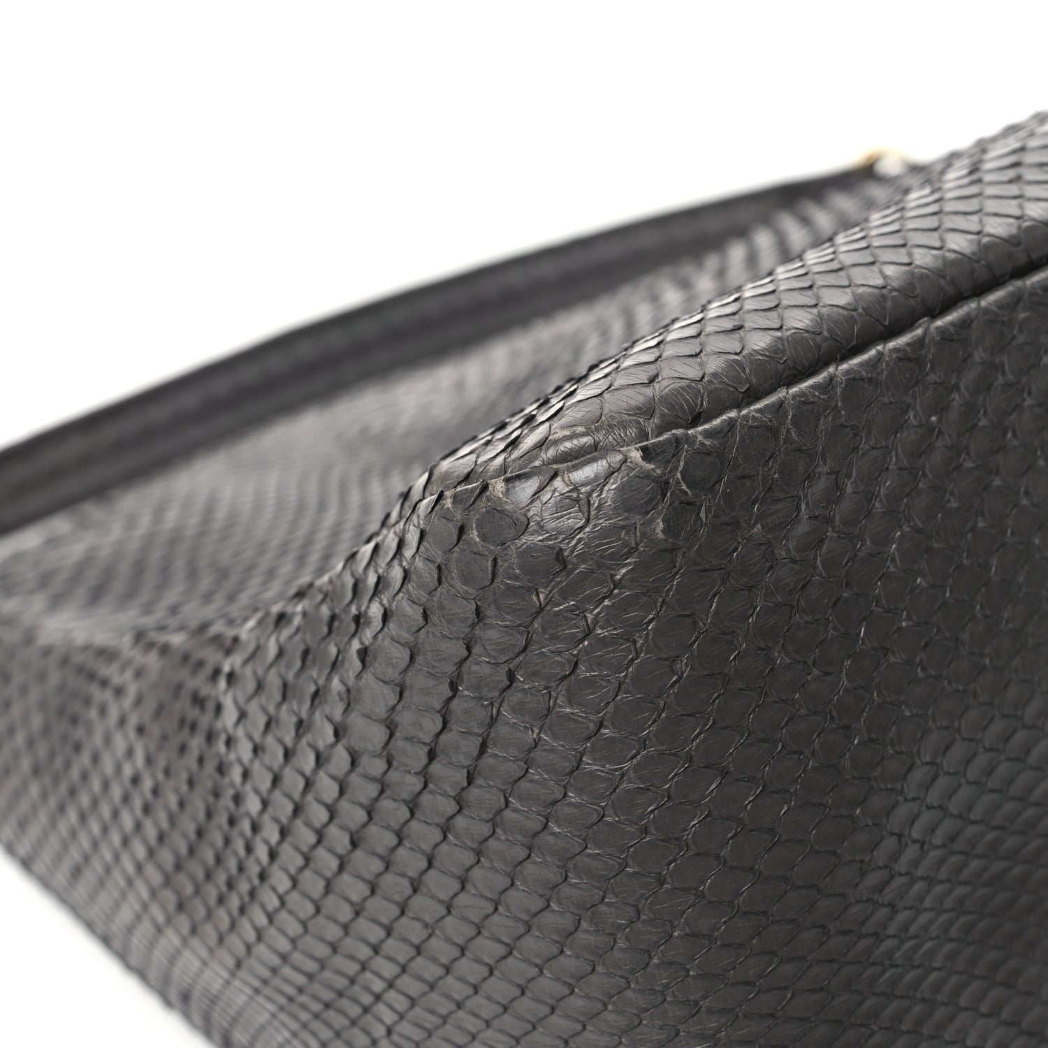 Fendi Snakeskin O'Lock Zipper Black 11 of 11