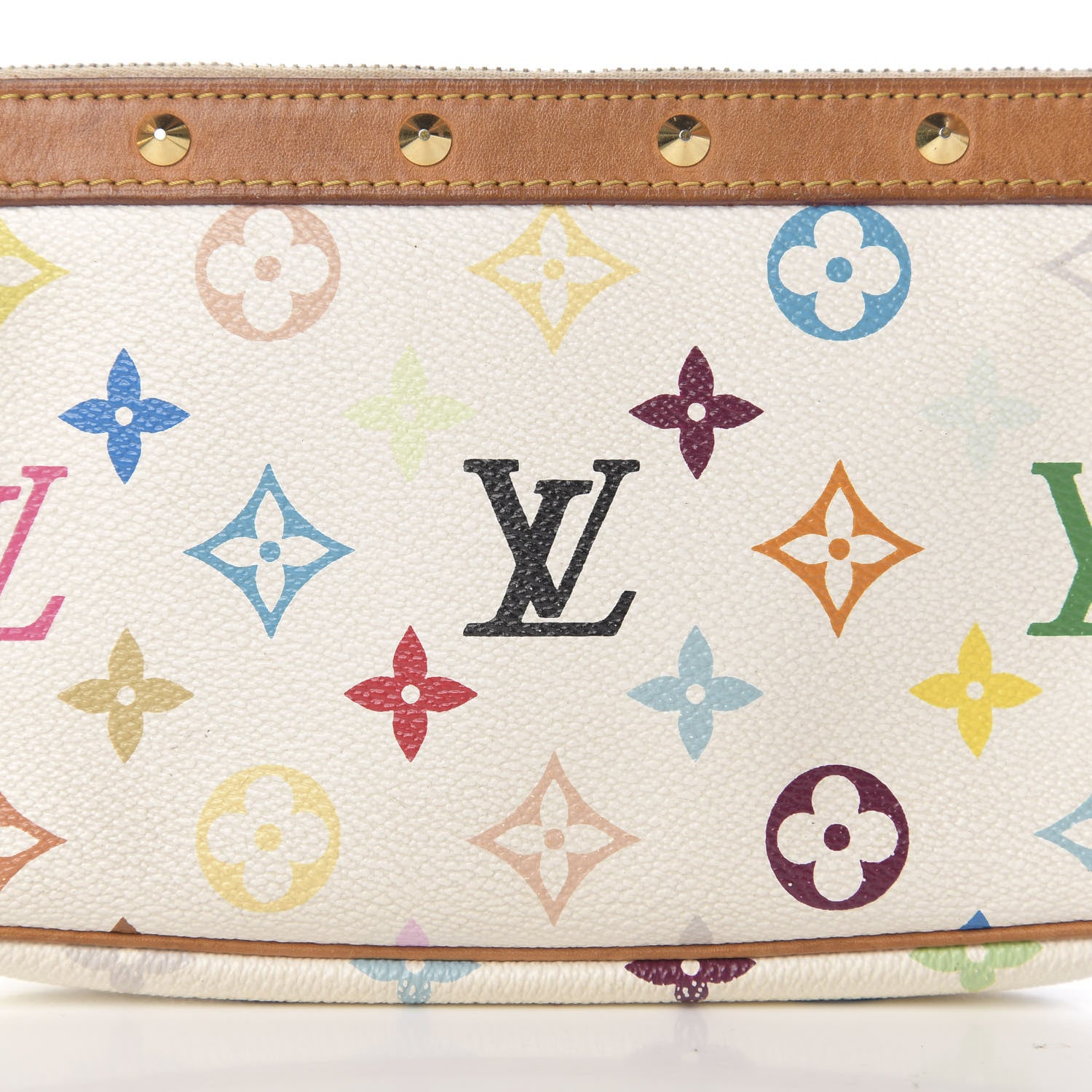 Louis Vuitton Monogram Multicolor Pochette Accessories White 11 of 11