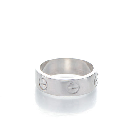 Cartier 18K White Gold 5.5mm LOVE Ring 49 4.75 4 of 4