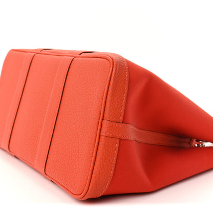 Hermes Toile Officier Negonda Garden Party 30 TPM Rouge Tomate Capucine 7 of 8