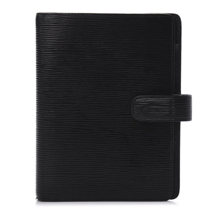 Louis Vuitton Epi Medium Ring Agenda Cover Black 1 of 10
