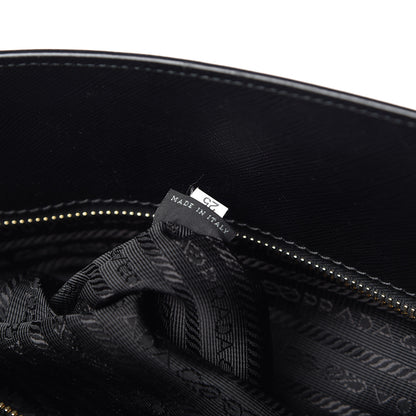 Prada Saffiano Lux Large Top Handle Open Tote Black 7 of 10