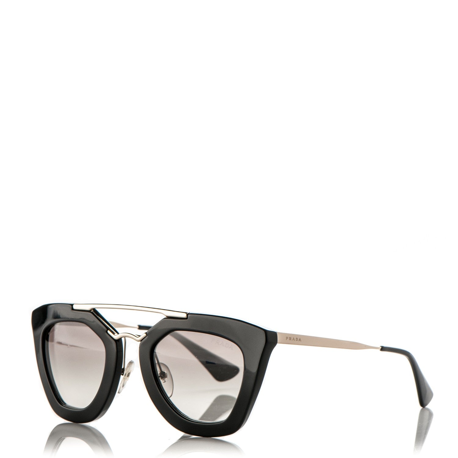 Prada Acetate Cinema Sunglasses SPR 09Q Black 1 of 6