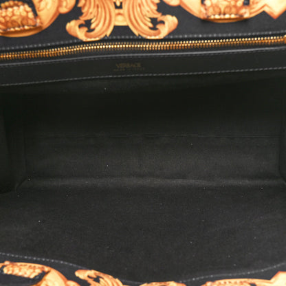 Versace Canvas Baroque Print Medusa Large Tote Black 5 of 7