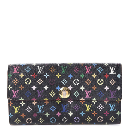 Louis Vuitton Monogram Multicolor Sarah Wallet Black 1 of 20