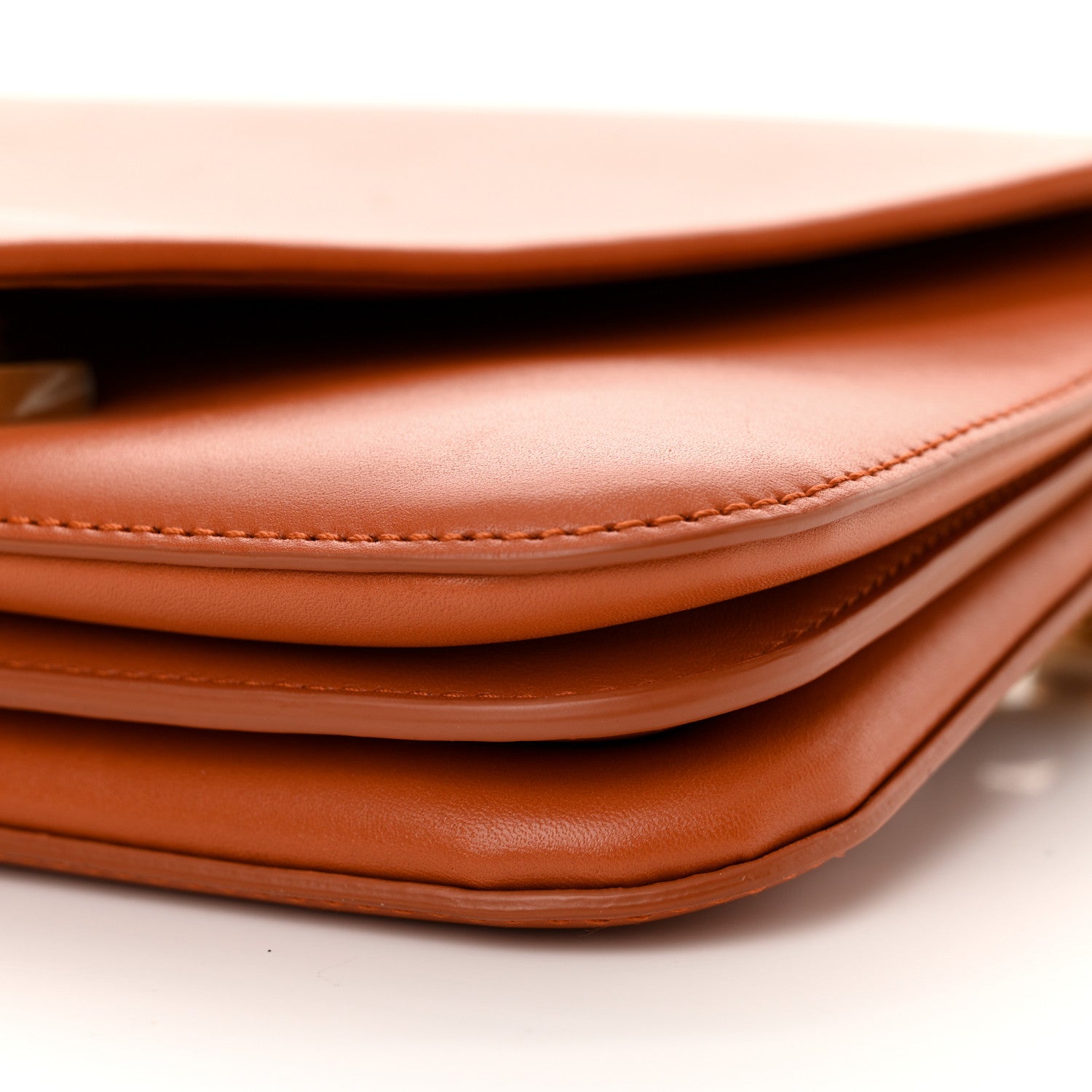 Bottega Veneta Calfskin Mount Envelope Bag Maple 10 of 13