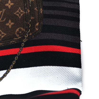 Louis Vuitton Silk Monogram Skyline Bandeau Marron 3 of 3