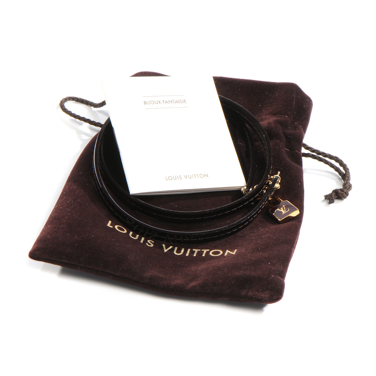 Louis Vuitton Patent Commit Wrap Bracelet Amarante 5 of 5