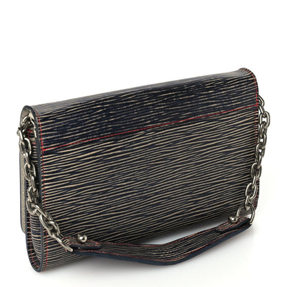 Louis Vuitton Epi Twist Chain Wallet Denim Dark Blue 2 of 8