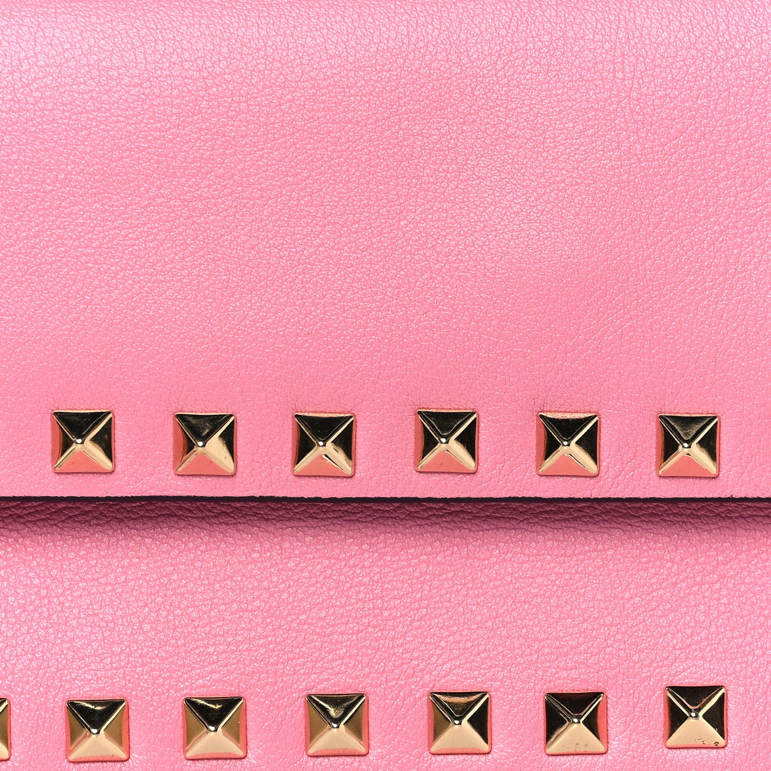 Valentino Garavani Nappa Rockstud Bangle Clutch Deep Rose 9 of 11