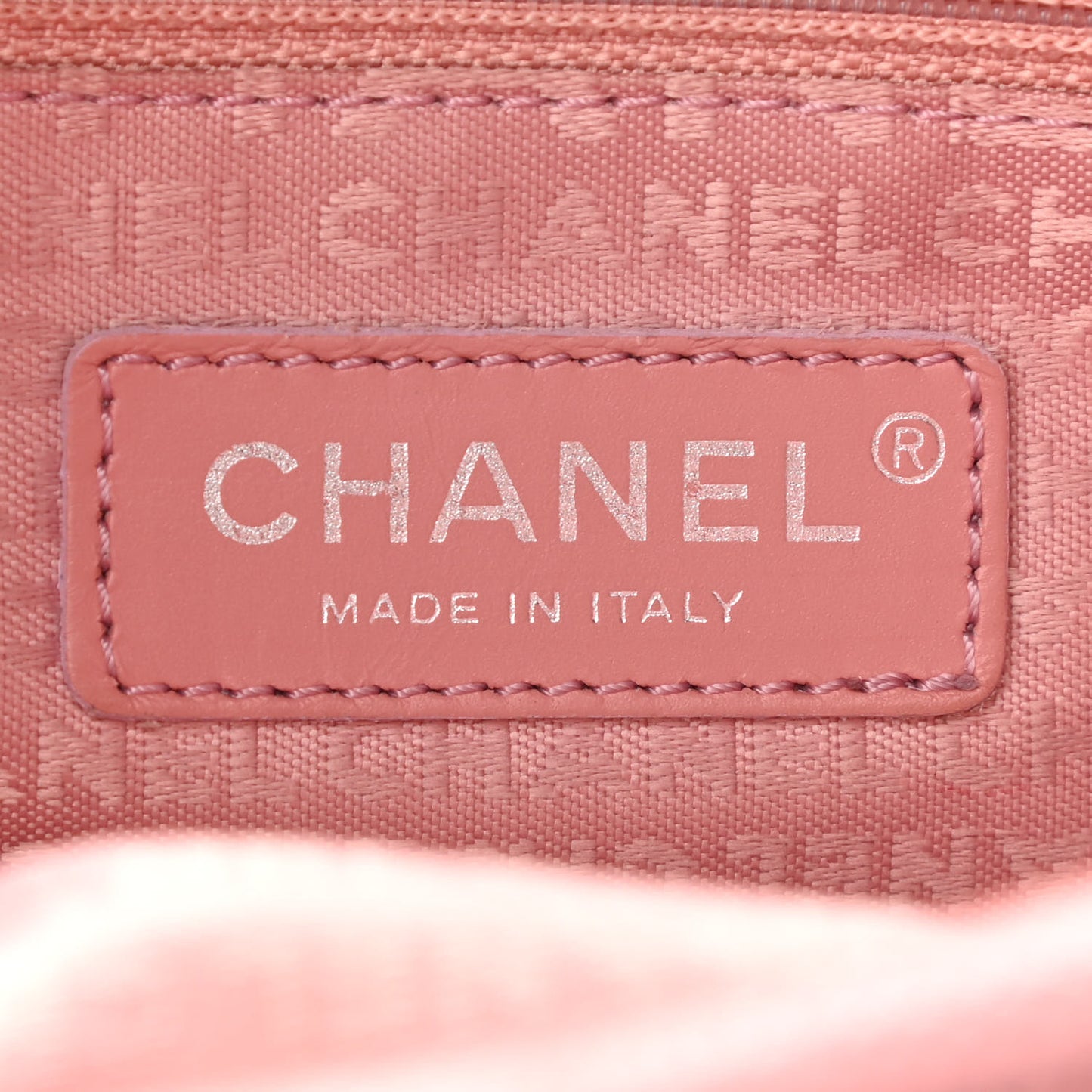 Caviar Square Stitched Bowler Pink