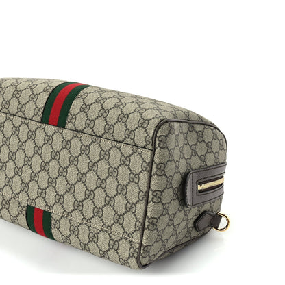 Gucci GG Supreme Monogram Web Large Ophidia Boston Bag Beige Ebony Beige Ebony 8 of 8