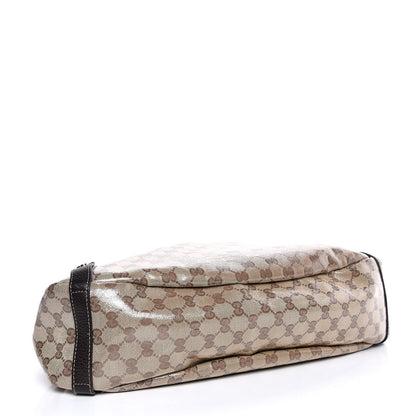 Gucci Crystal Monogram Medium Abbey Shoulder Bag Dark Brown 4 of 11