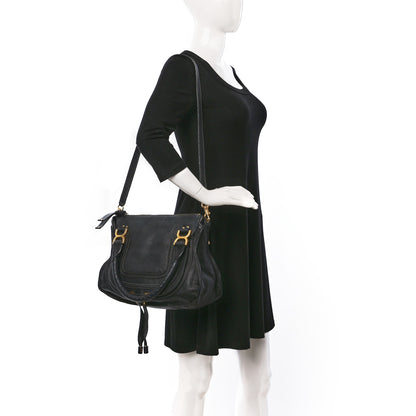 Chloe Calfskin Medium Marcie Satchel Black 2 of 12