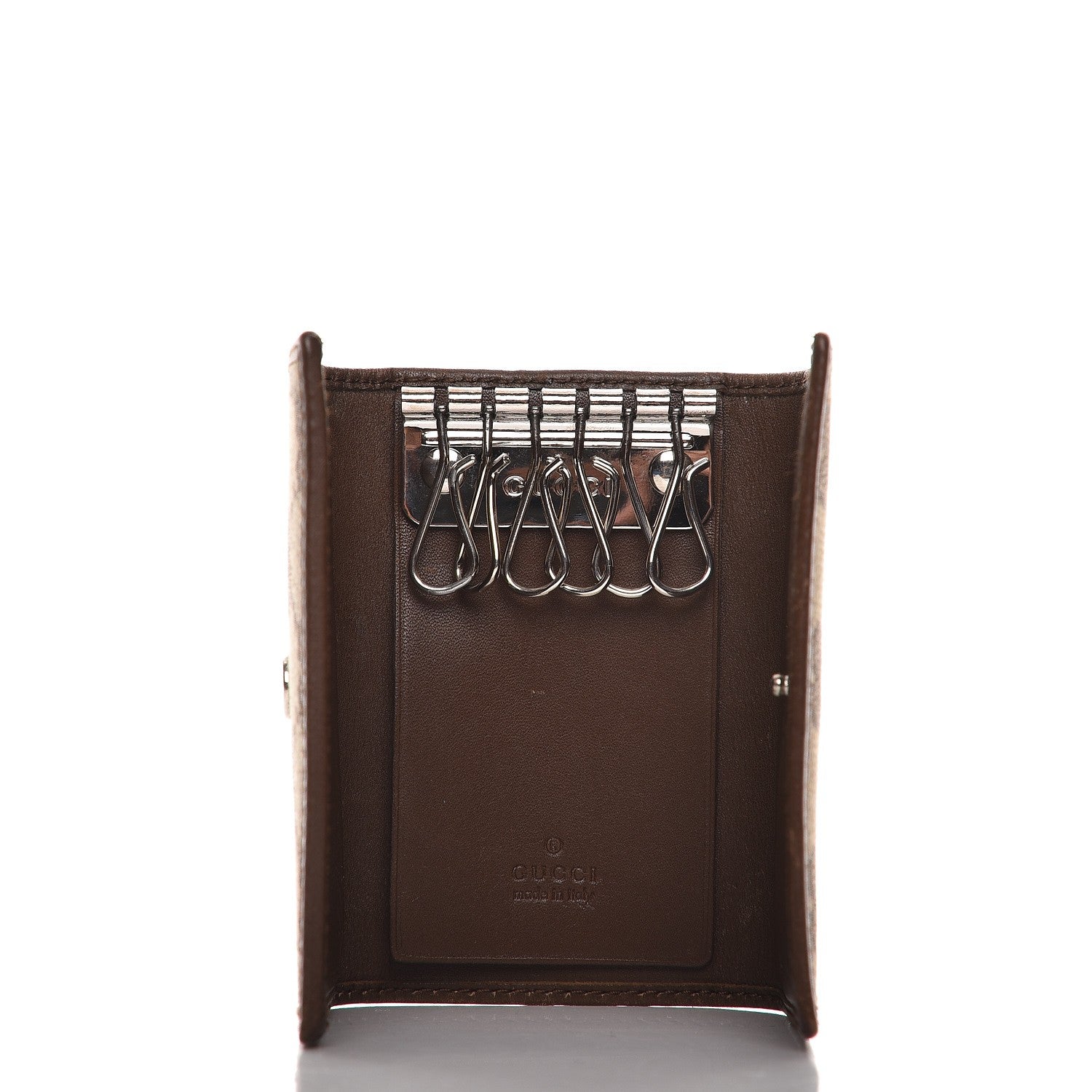 Gucci Monogram 6 Key Holder Case Dark Brown 5 of 8
