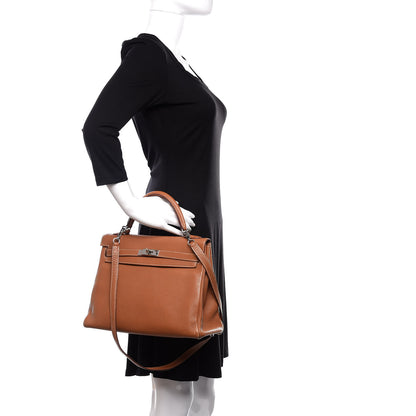 Hermes Togo Kelly Retourne 32 Gold 2 of 41