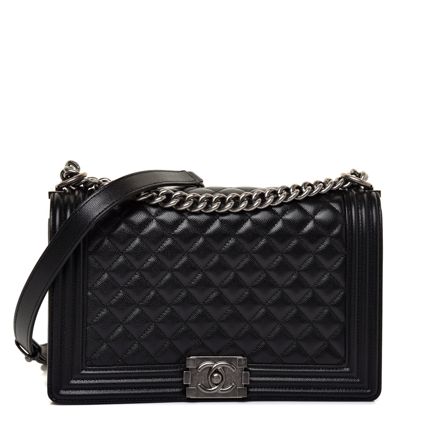 Chanel Caviar Quilted New Medium Boy Flap Black 1 of 11