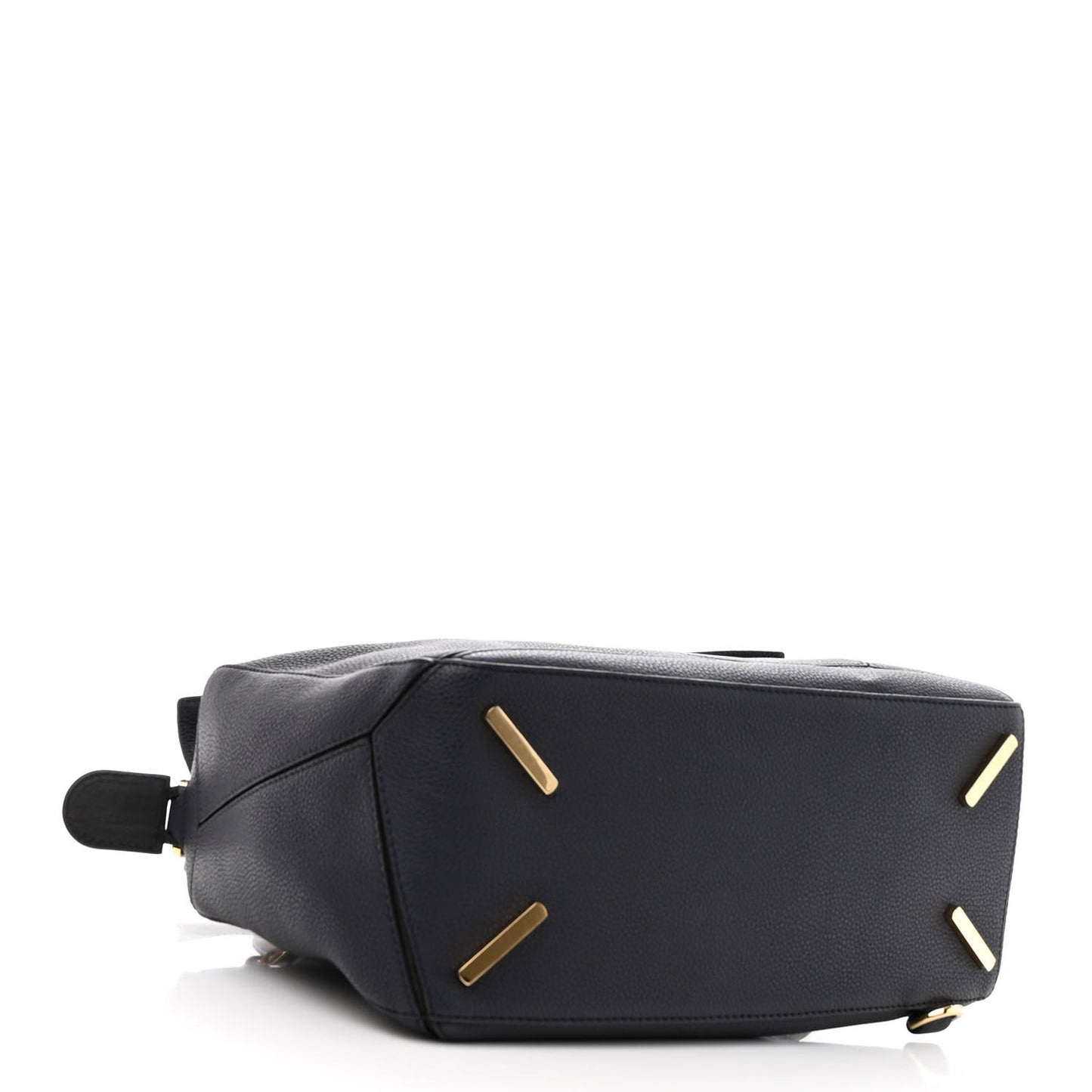 Calfskin Medium Puzzle Bag Midnight Blue Black