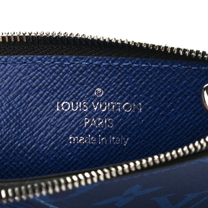 Louis Vuitton Monogram Taiga Coin Card Holder Cobalt 5 of 6
