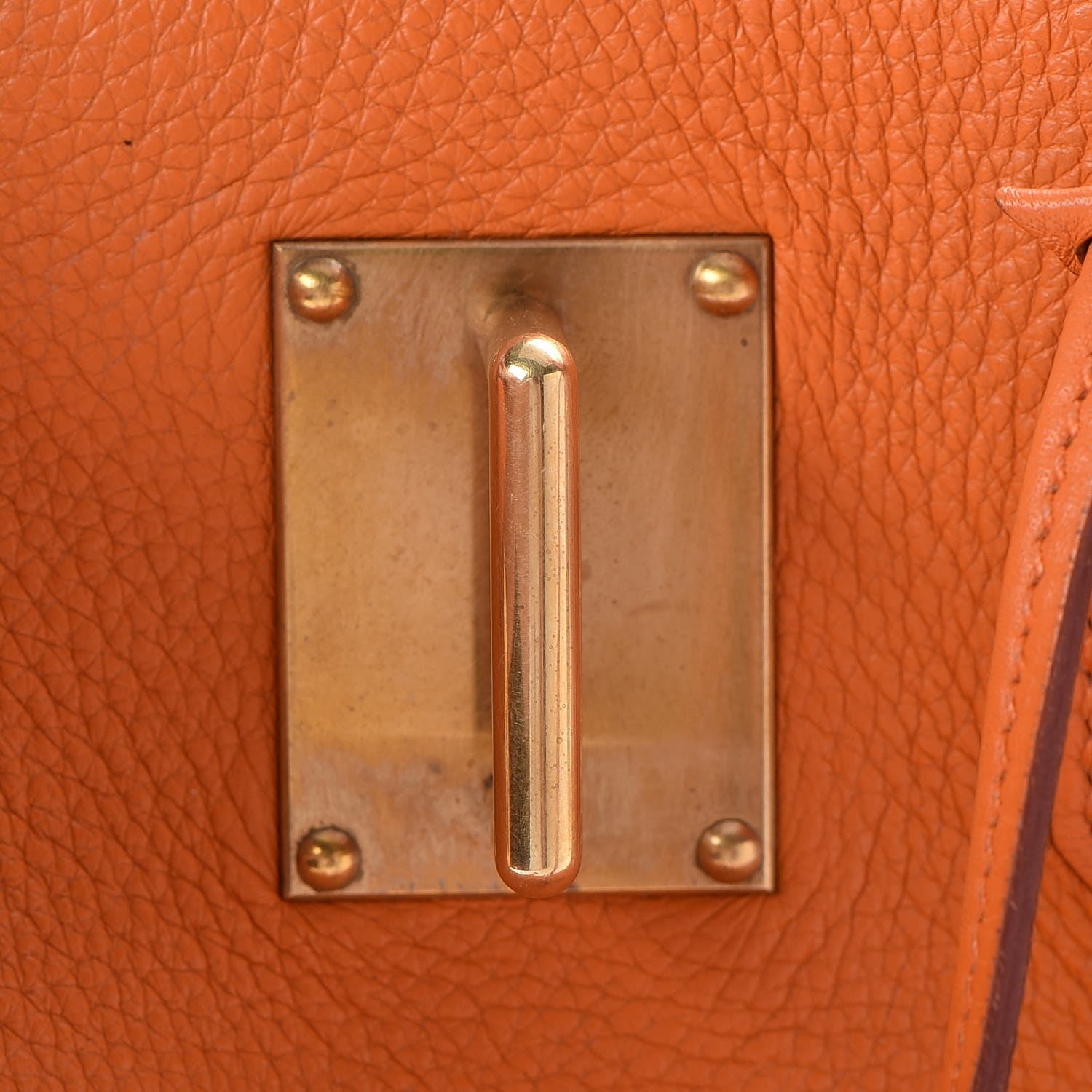Hermes Taurillon Clemence HAC Birkin 40 Orange 13 of 33