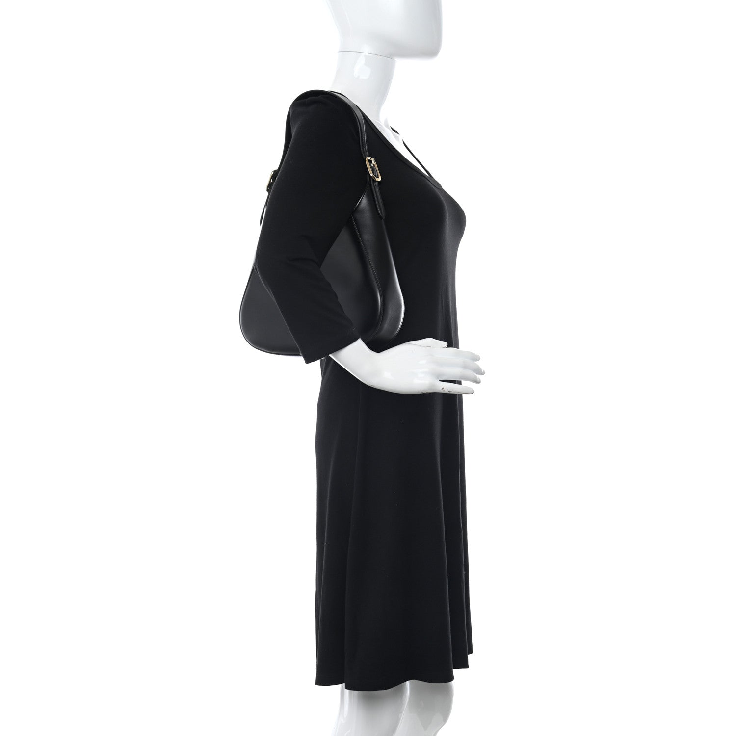 Prada Box Calfskin Shoulder Bag Black 2 of 9