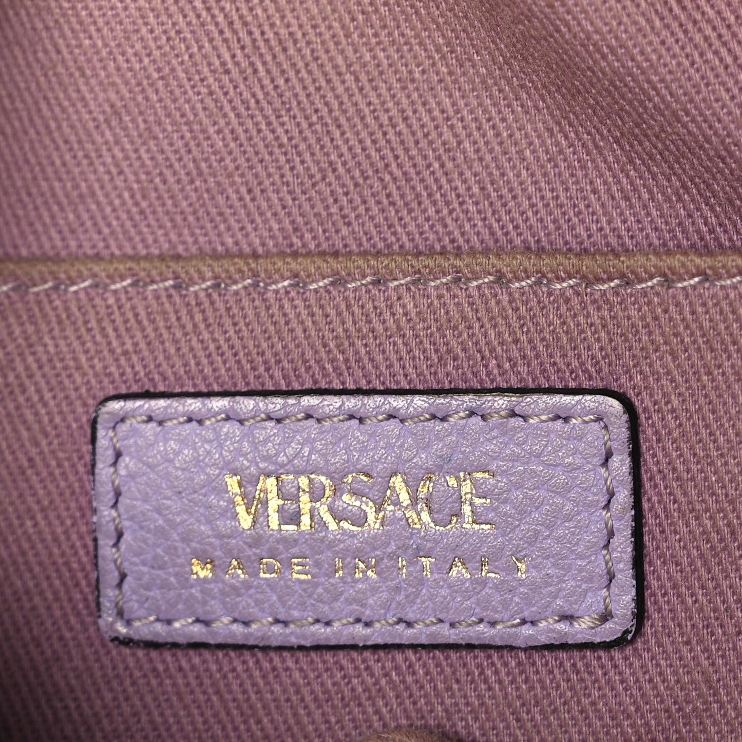 Calfskin La Medusa Round Camera Bag Lilac