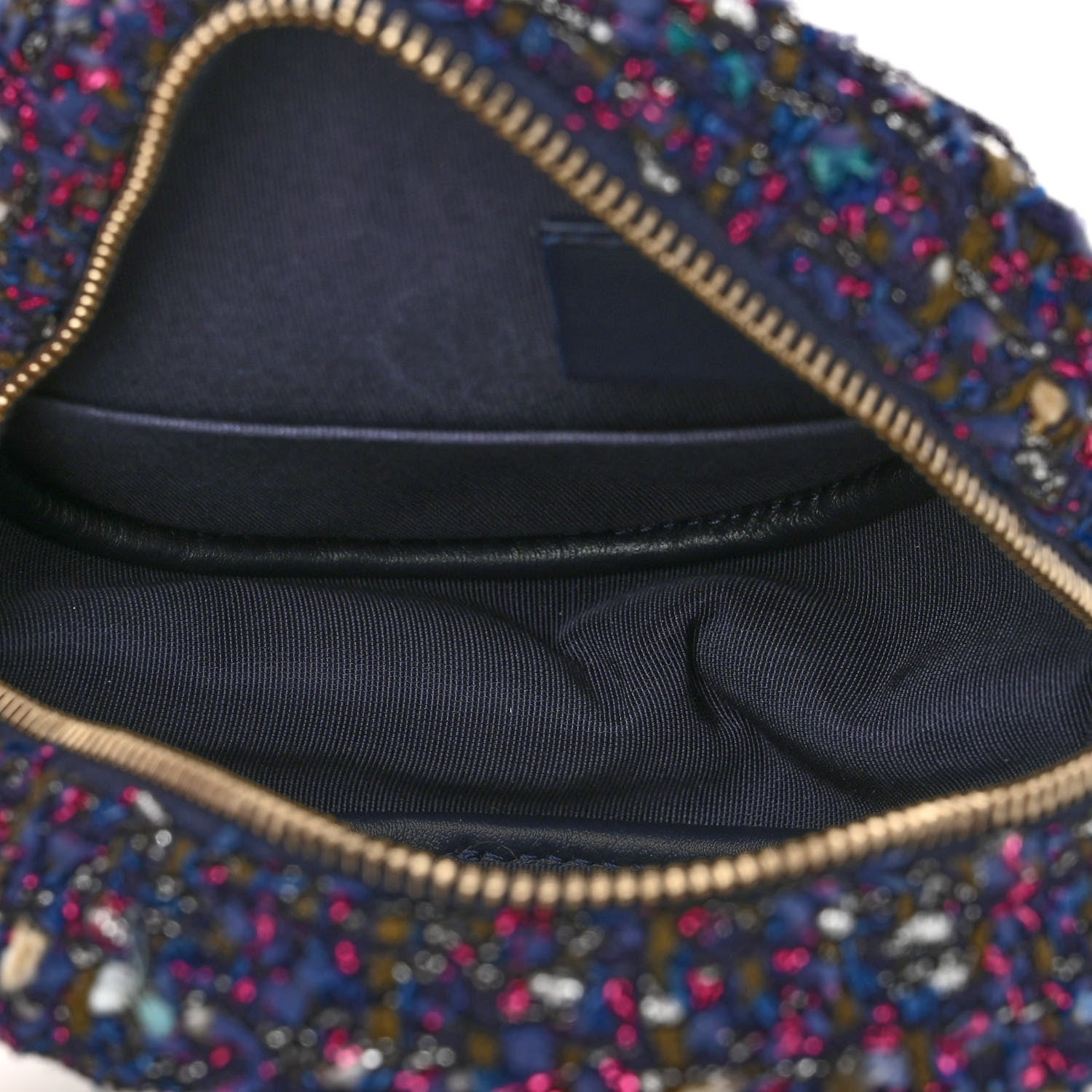 Chanel Tweed Round Clutch With Chain Multicolor 5 of 11