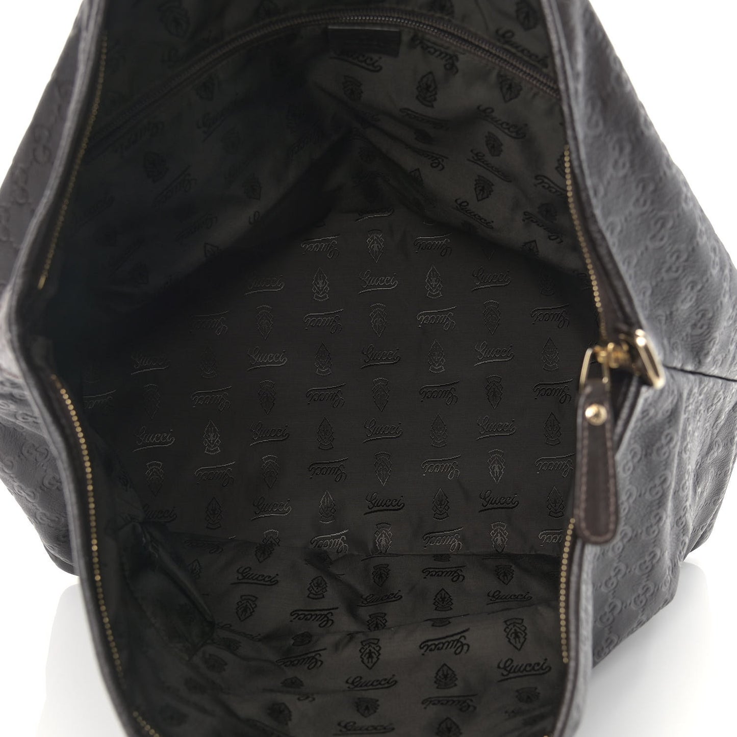 Guccissima Medium Joy Tote Bag Dark Brown