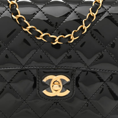 Chanel Patent Calfskin Quilted Mini Square Flap Black 4 of 11