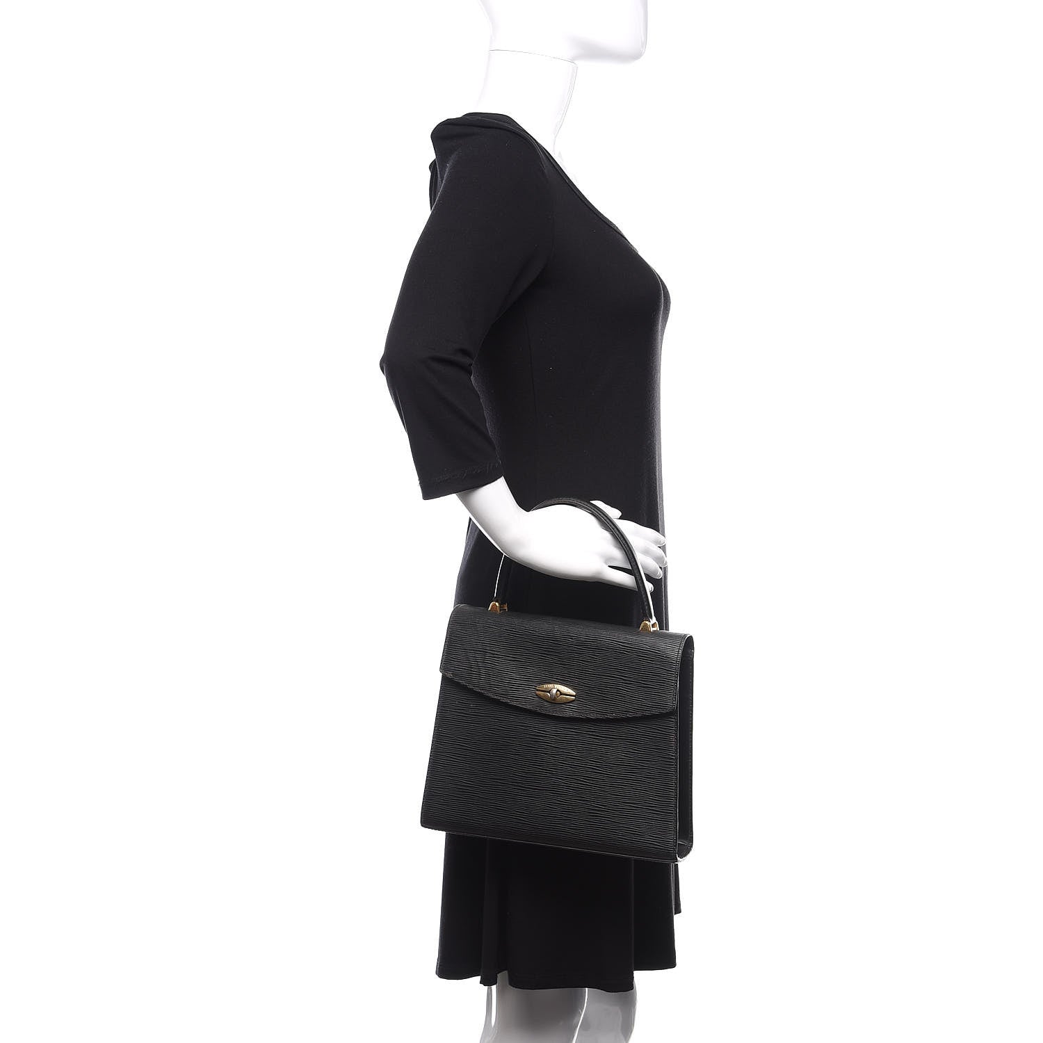 Louis Vuitton Epi Malesherbes Black 2 of 10