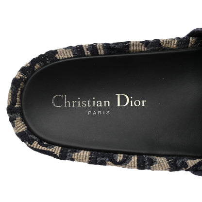 Christian Dior Oblique D-Way Platform Slide Sandals 40 Deep Blue 6 of 10