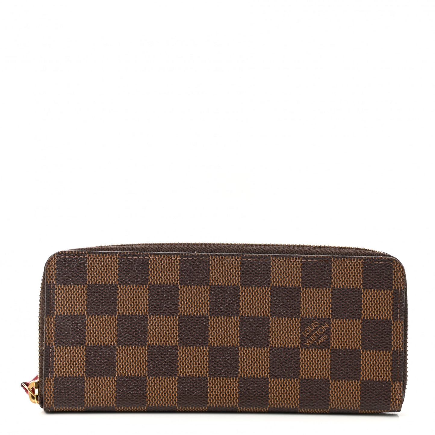 Damier Ebene Clemence Wallet Cherry