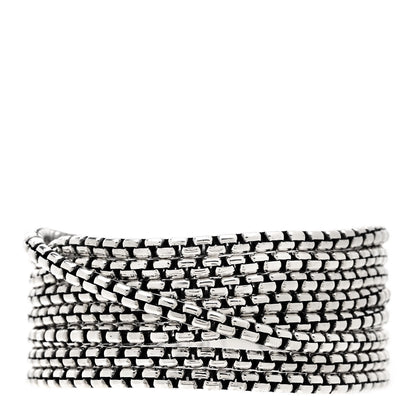 David Yurman Sterling Silver 8 Row Box Chain Bracelet 1 of 3