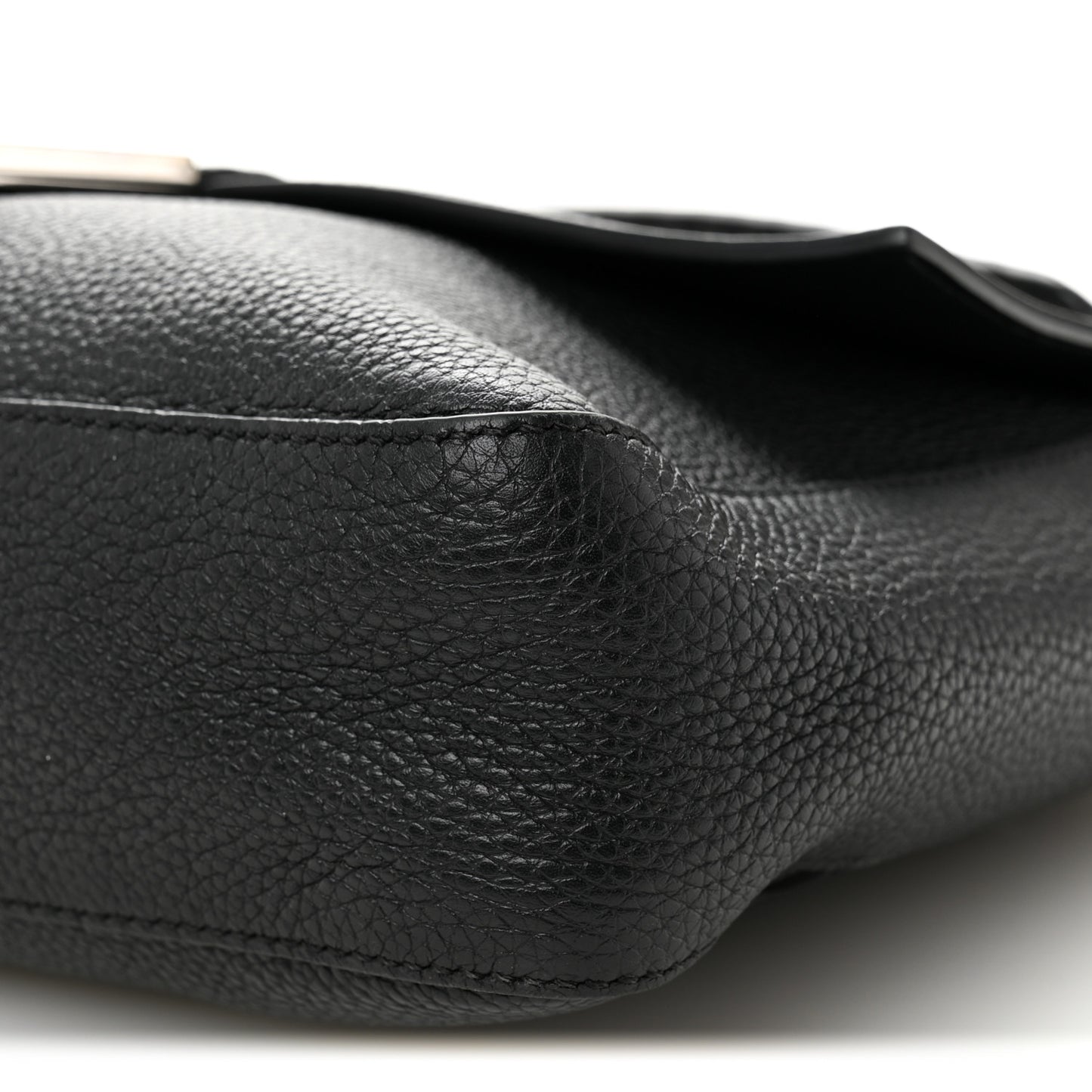 Cuoio Romano Selleria Large Convertible Baguette  Black